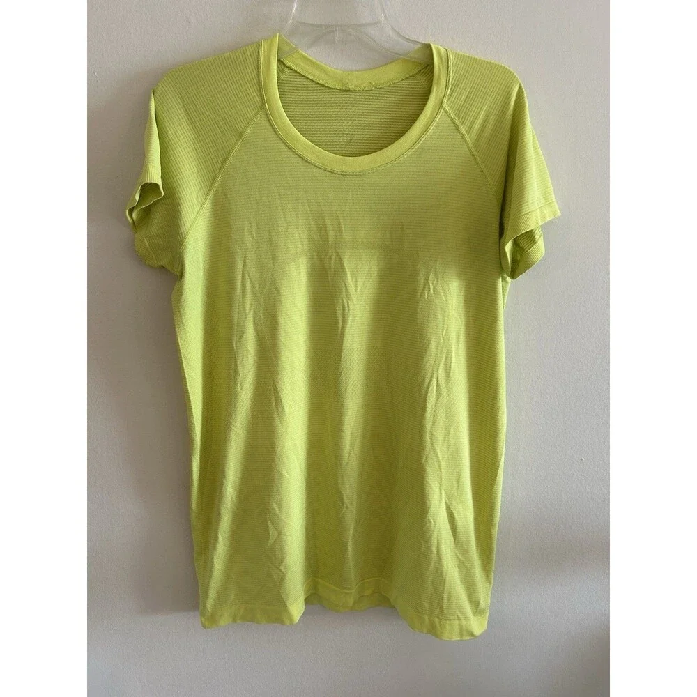 Lululemon Swiftly Tech Short Sleeve 2.0 Highlight Yellow HIYE Size 12